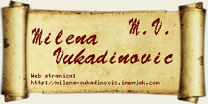 Milena Vukadinović vizit kartica